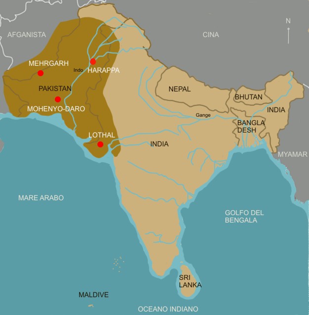 Risultato immagini per valle dell'Indo e del Saraswati"